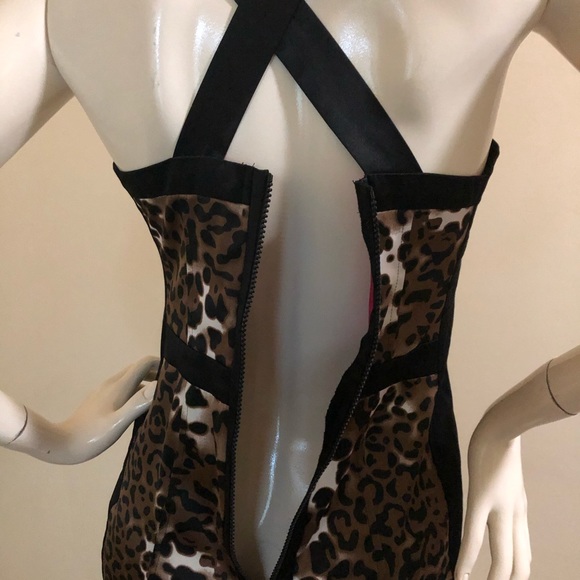 Y2K Jane Norman Satin Leopard Print Dress, - Picture 6 of 15